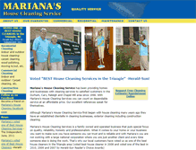 Tablet Screenshot of marianashousecleaning.com